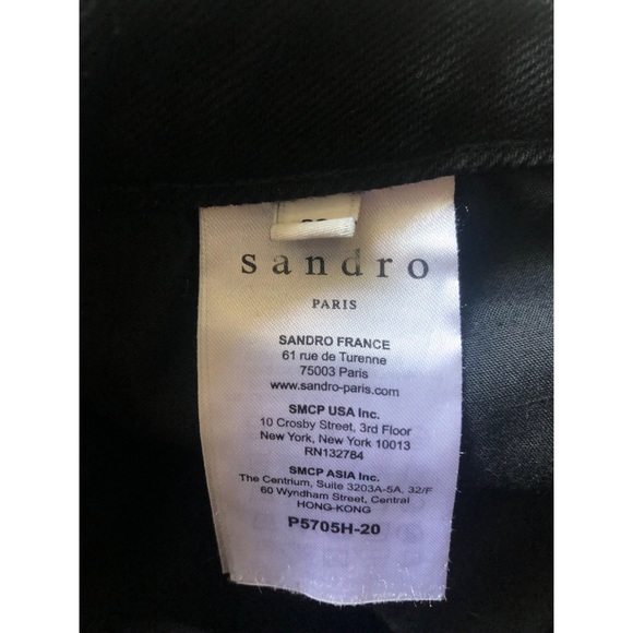 Sandro Distressed High Rise Jeans - Picture 6 of 6